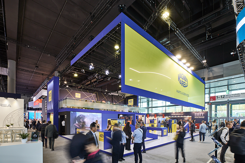 Magneti Marelli Parts & Services stand at Automechanika Frankfurt 2024 with visitors