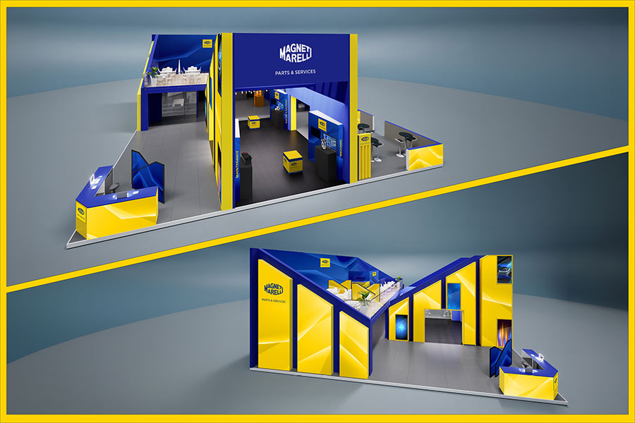 Magneti Marelli Parts & Services stand rendering at Automechanika 2026